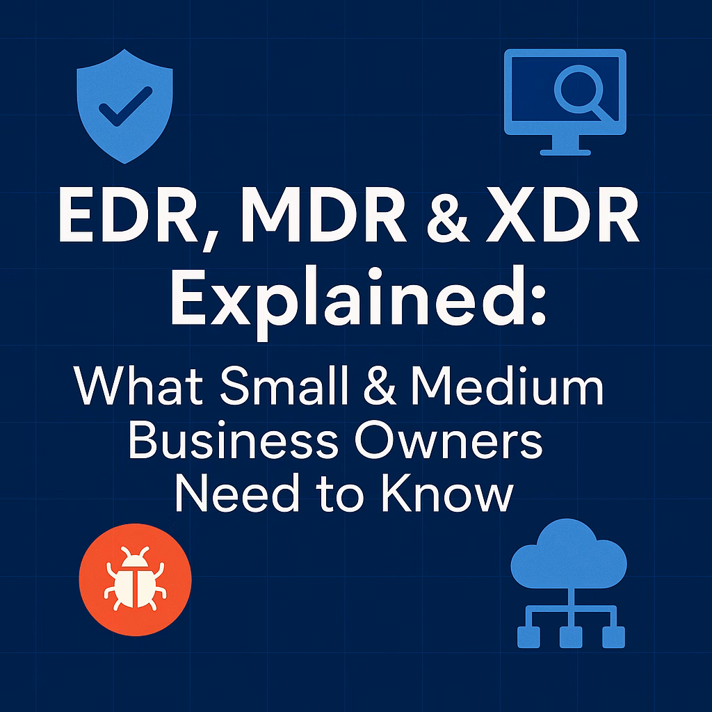 Photo for blog post about EDR, MDR, XDR.