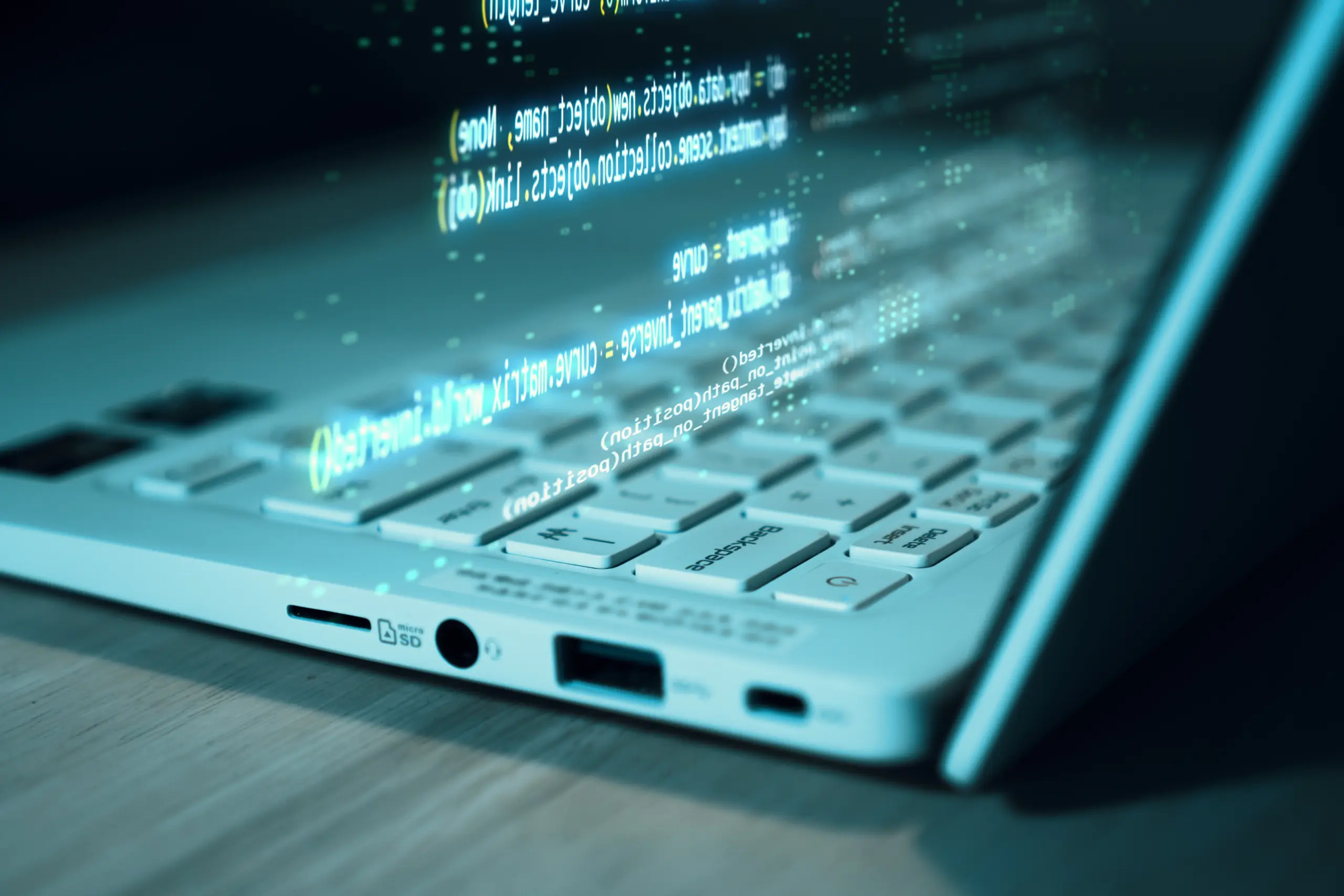 Small business employee identifying a phishing email on their computer screen
