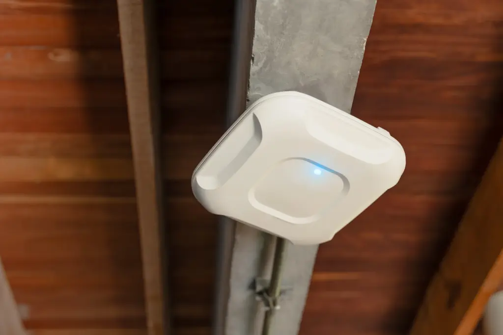 Network cabling and access point installation in a small business office