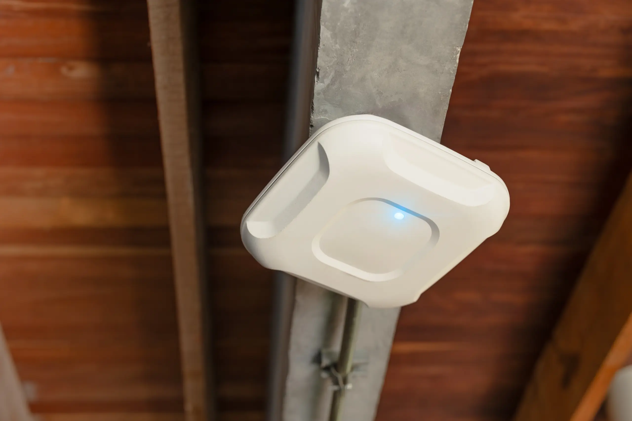 Network cabling and access point installation in a small business office